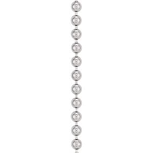 Ball Chain 1.2 mm 16 — 16 Inch Length — White Gold
