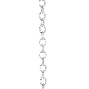Cable(open) 1.3 mm 16 — 16 Inch Length — White Gold