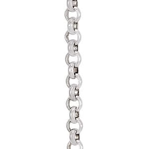 Silver 2 MM Rolo Chain — 16" — White Gold