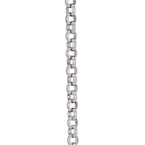 Silver 1.6 MM Rolo Chain — 20" — White Gold