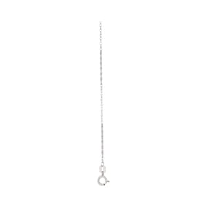 Rope Chain 1.1 mm 16 — 16 Inch Length — White Gold