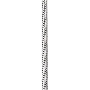 Snake (round) Chain 1.1 mm 16 — 16 Inch Length — White Gold