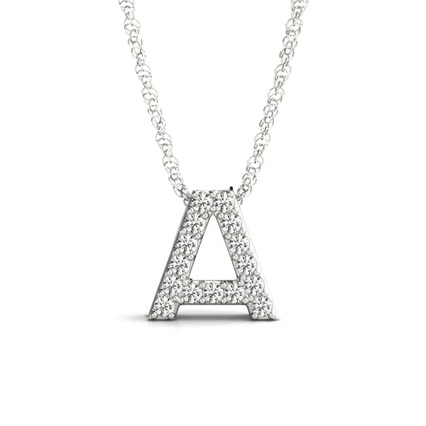 Initial A Pendant — A — View 1