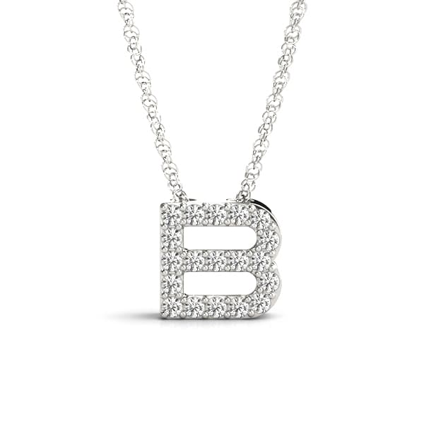 Initial B Pendant — B — View 1