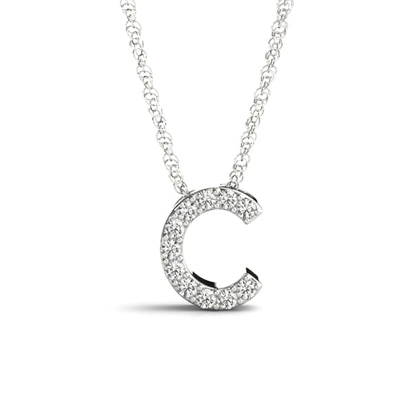 Initial C Pendant — C — View 1