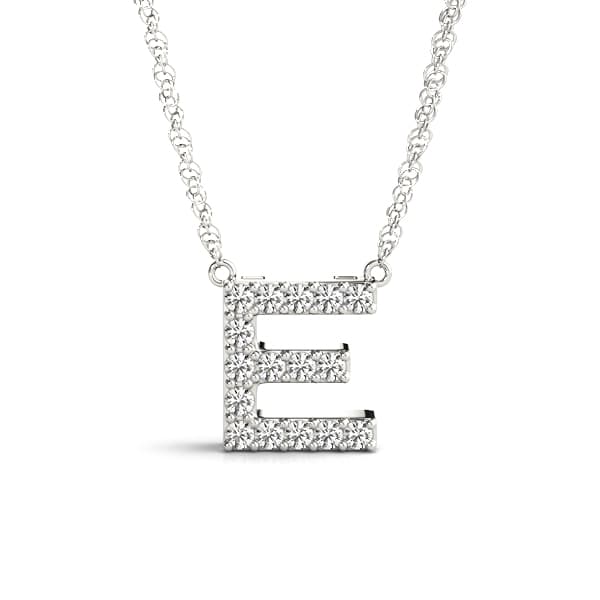 Initial E Pendant — E — View 1
