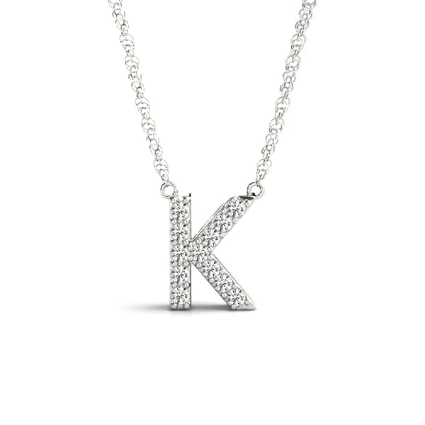 Initial K Pendant — K — View 1