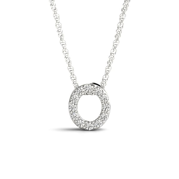 Initial O Pendant — O — View 1