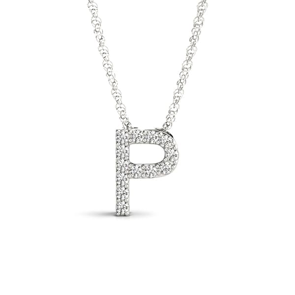Initial P Pendant — P — View 1