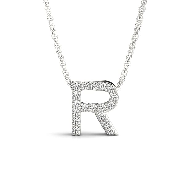 Initial R Pendant — R — View 1