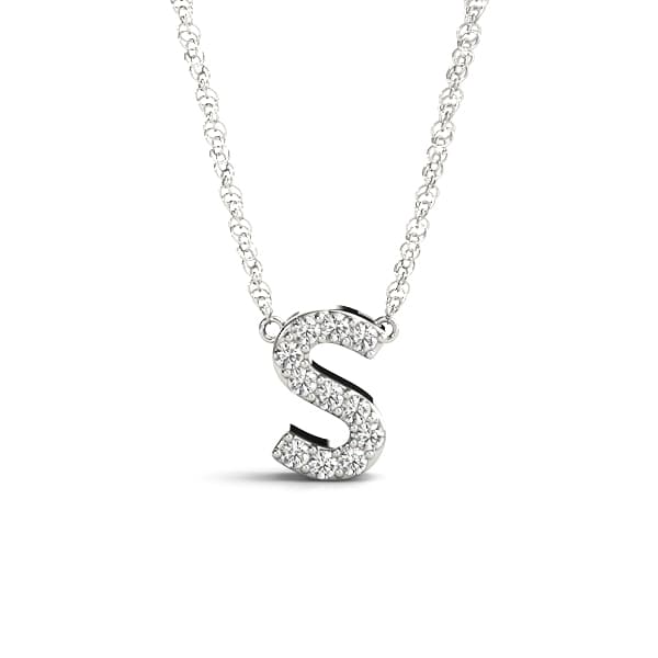 Initial S Pendant — S — View 1