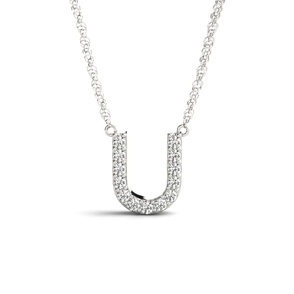 Initial U Pendant — U — View 1