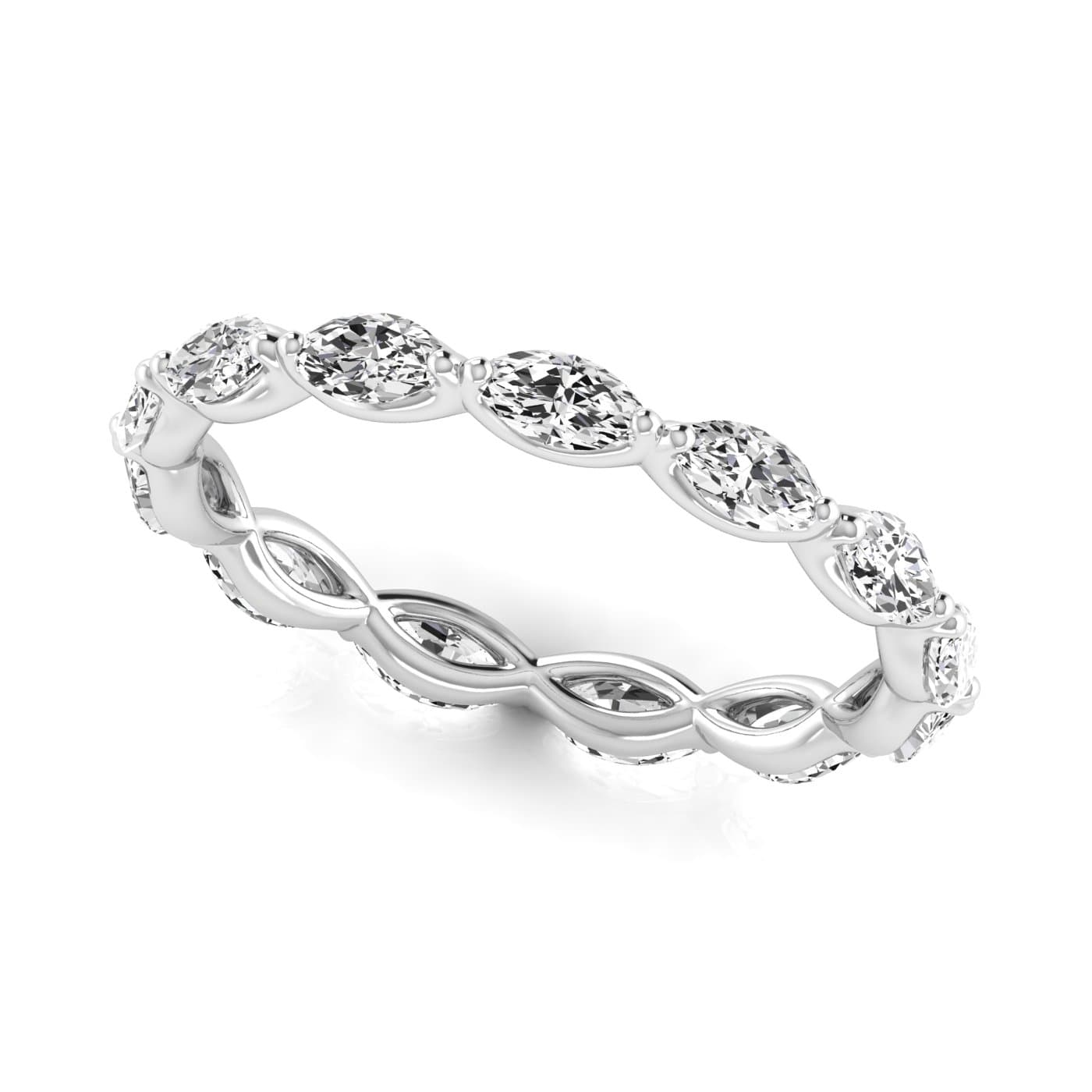 Diamond Emerald Cut Eternity Band (1.2 ct. tw.) — View 1