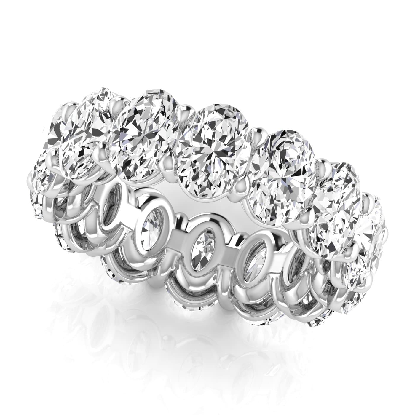 Diamonds Oval Eternity Band (10.08 ct. tw.) — View 1