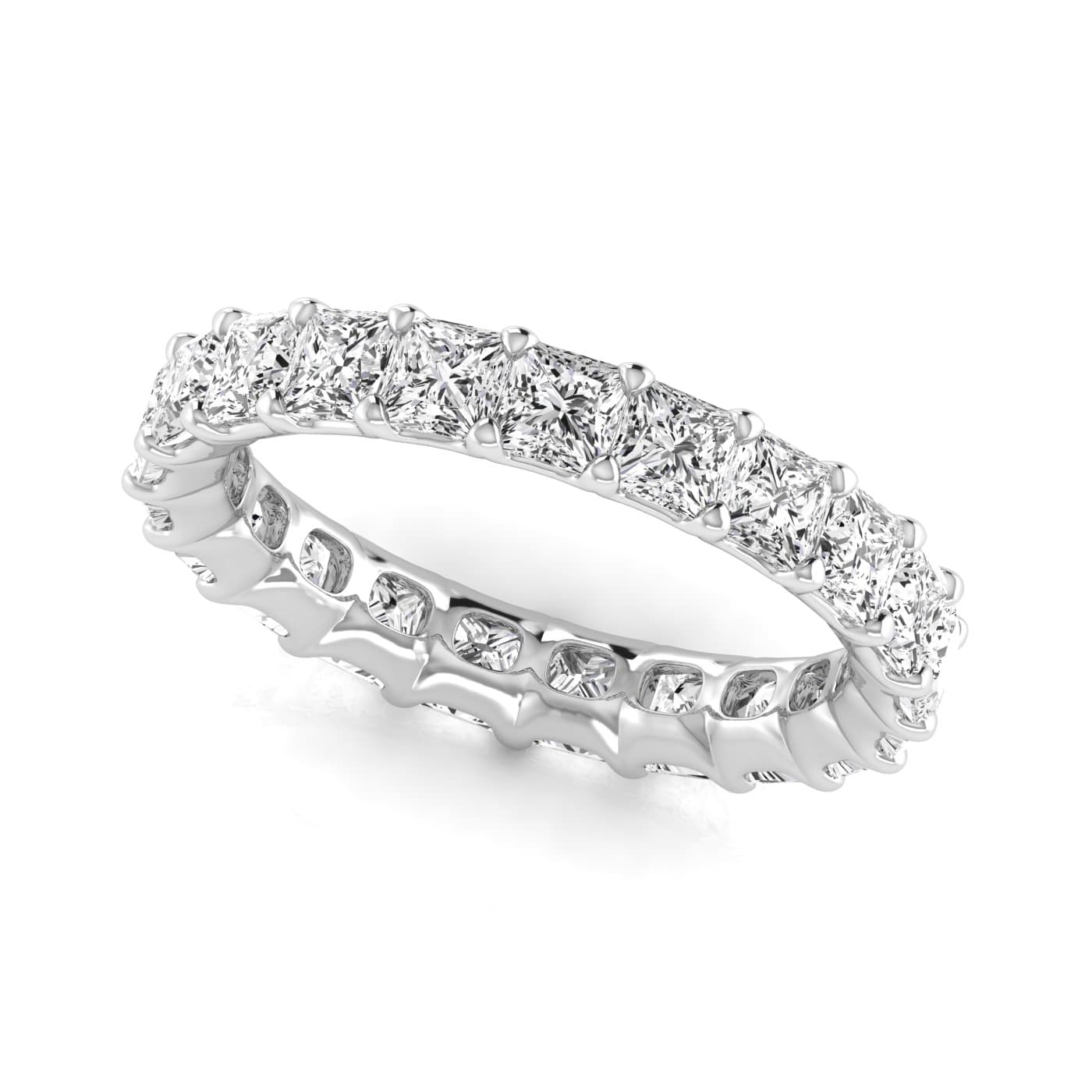 Diamond Emerald Cut Eternity Band (3.8 ct. tw.) — View 1