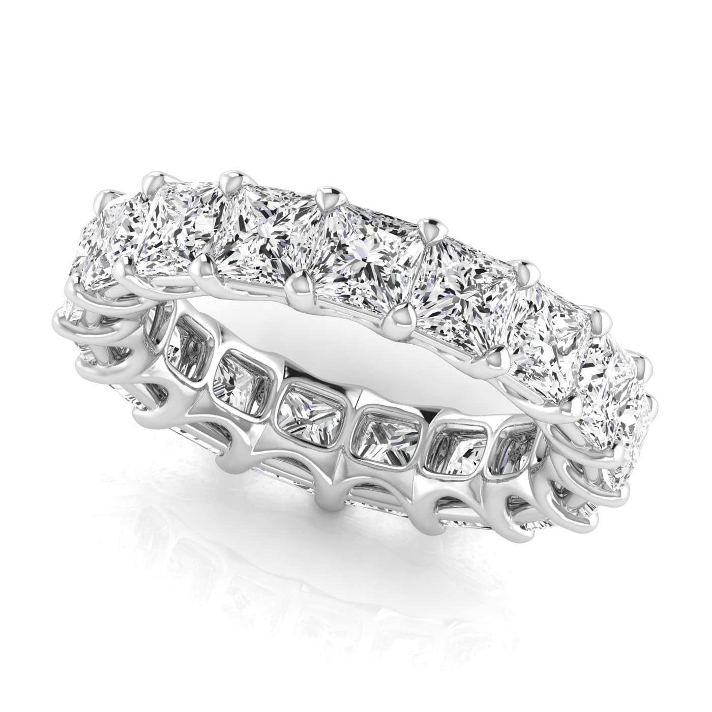 Diamond Emerald Cut Eternity Band (9 ct. tw.) — View 1