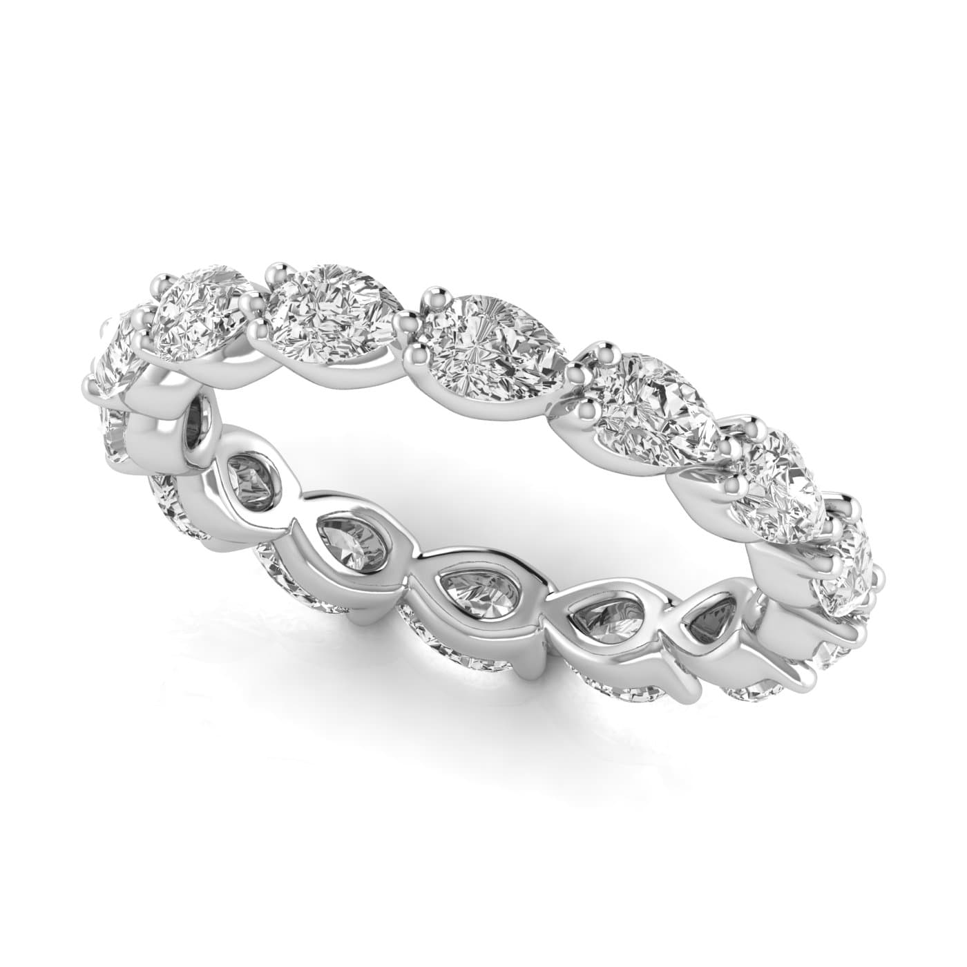 Full Eternity Pear Diamond Wedding Band (1.4 ct. tw.) — View 1