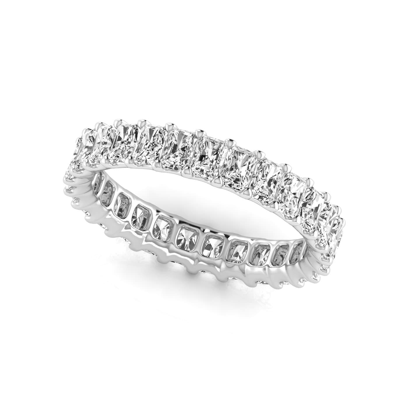 Full Eternity Radiant Diamond Wedding Ba (2 1/2 ct. tw.) — View 1