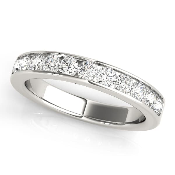 Channel Set Wedding Band — .03 CT (1/3 ct. tw.) — View 1