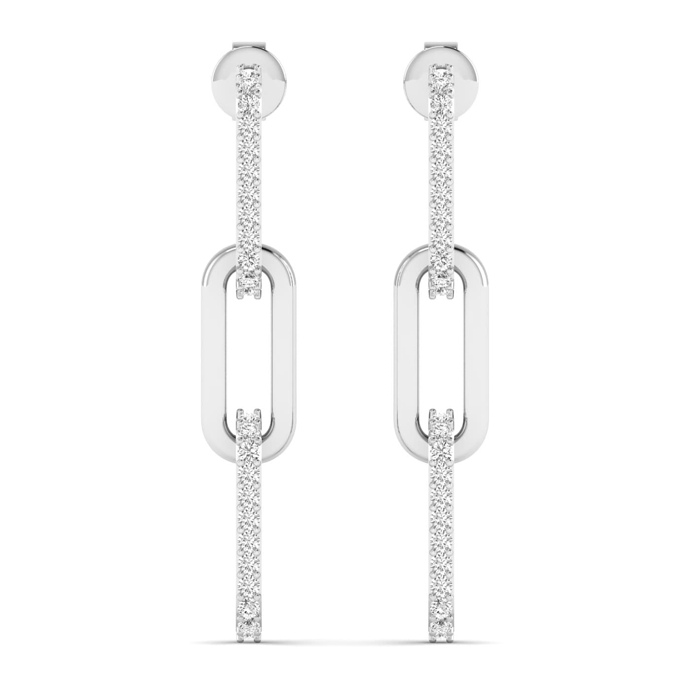 LGD Paper Clip Earrings (1 ct. tw.) — View 1