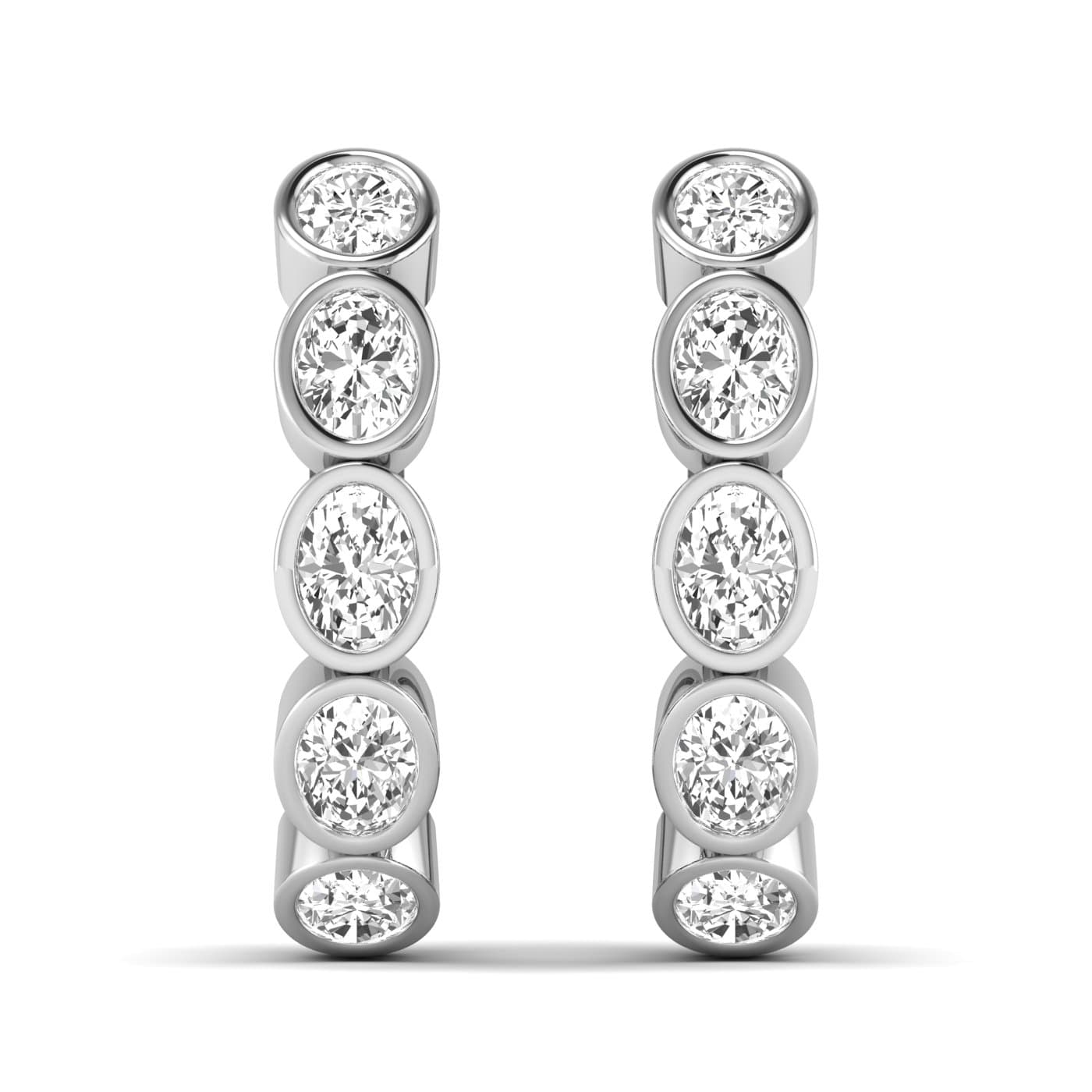 LGD 5-Stone Hoop Earrings (2.15 ct. tw.) — View 1