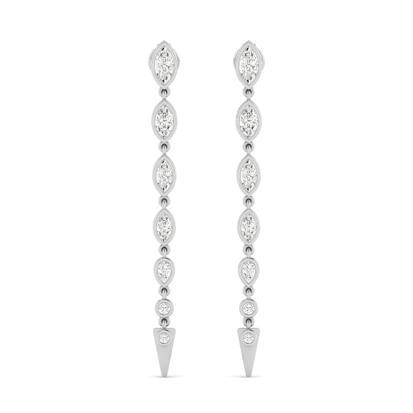 LGD Marquise &amp; Round Drop Earrings (2.3 ct. tw.) — View 1