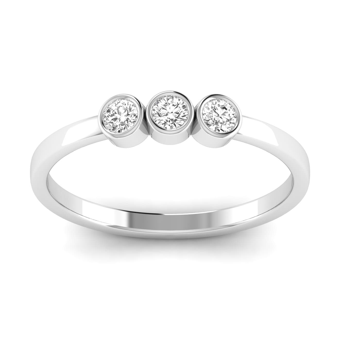 LGD 3-Stone Fashion Ring (0.2 ct. tw.) — View 1