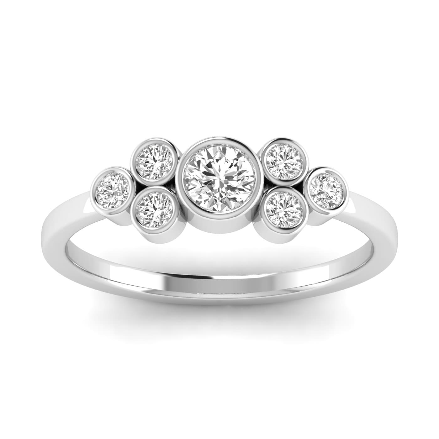 LGD Bezel Cluster Ring (1/2 ct. tw.) — View 1