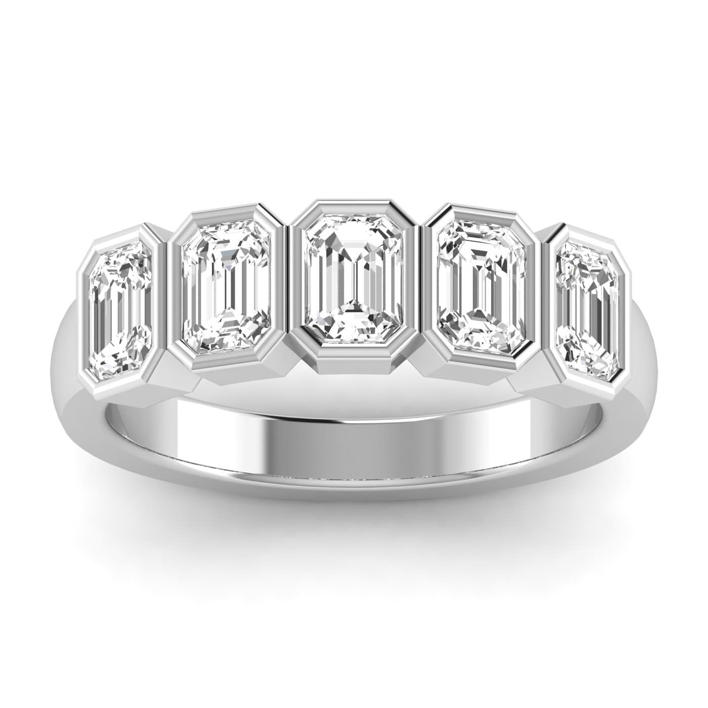 5 Stone Emerald Ring (1 1/2 ct. tw.) — View 1