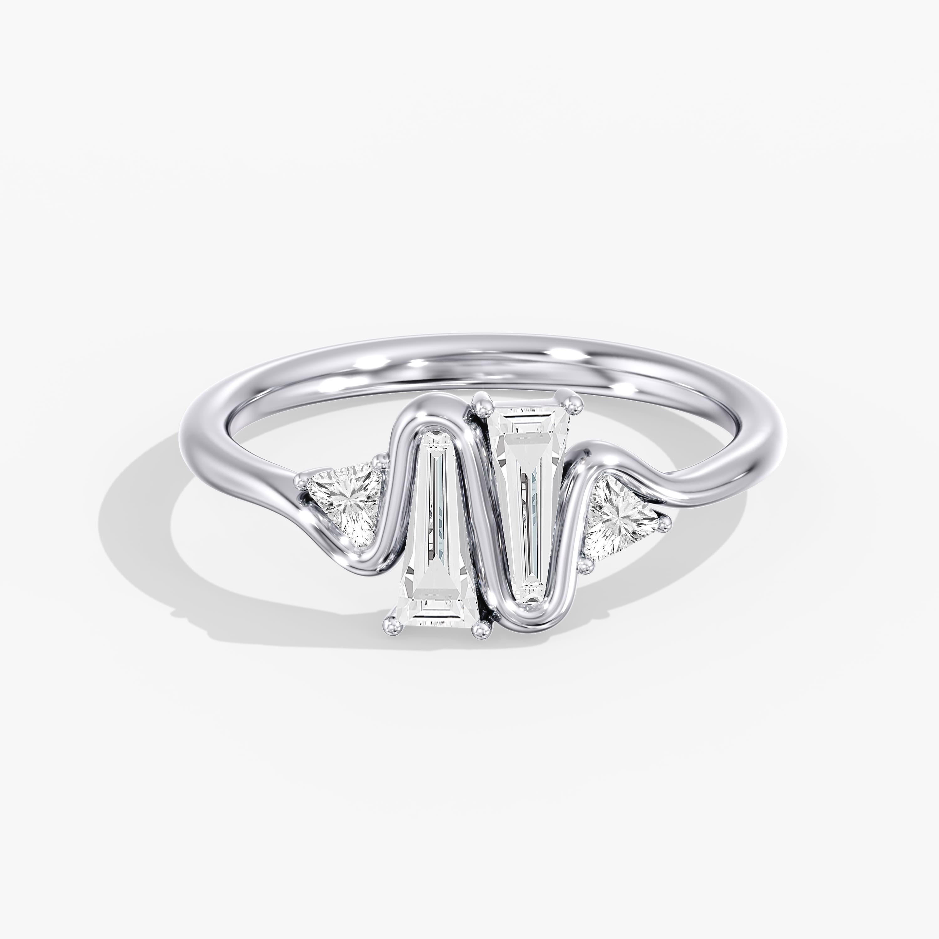 Lab Diamond Tapered Baguette Ring 4/5 Ctw. (0.8 ct. tw.) — View 1