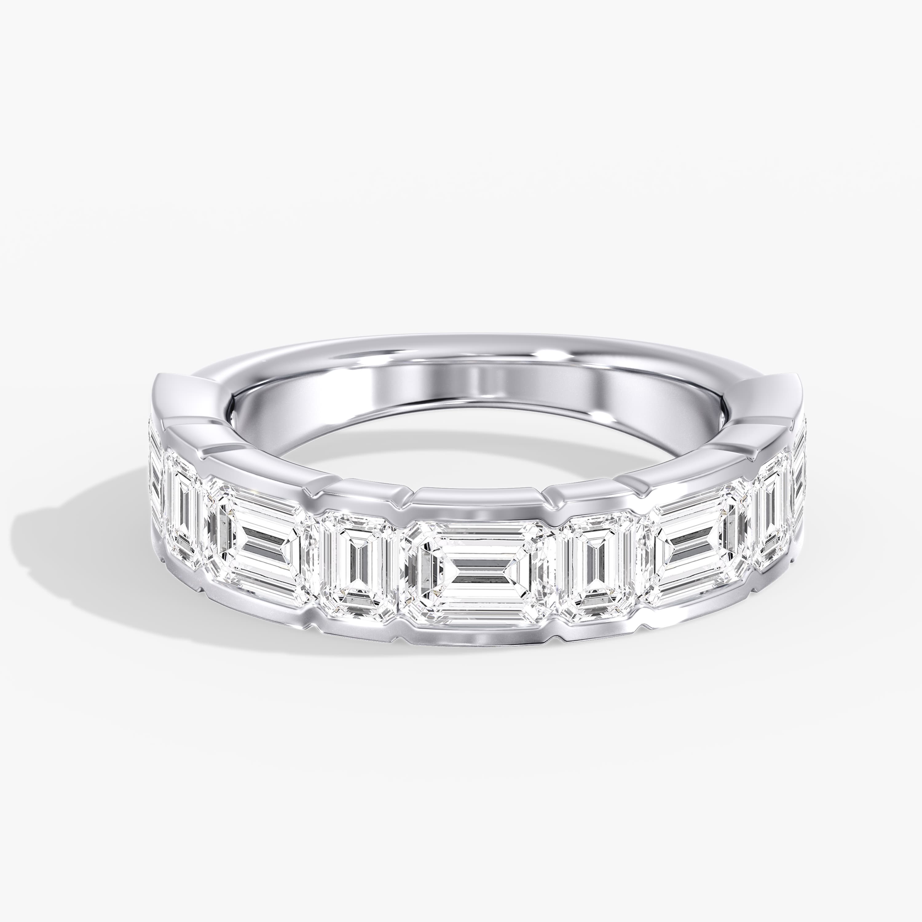 Lab Diamond Emerald Cut Band 3 1/2 Ctw. (3 1/2 ct. tw.) — View 1