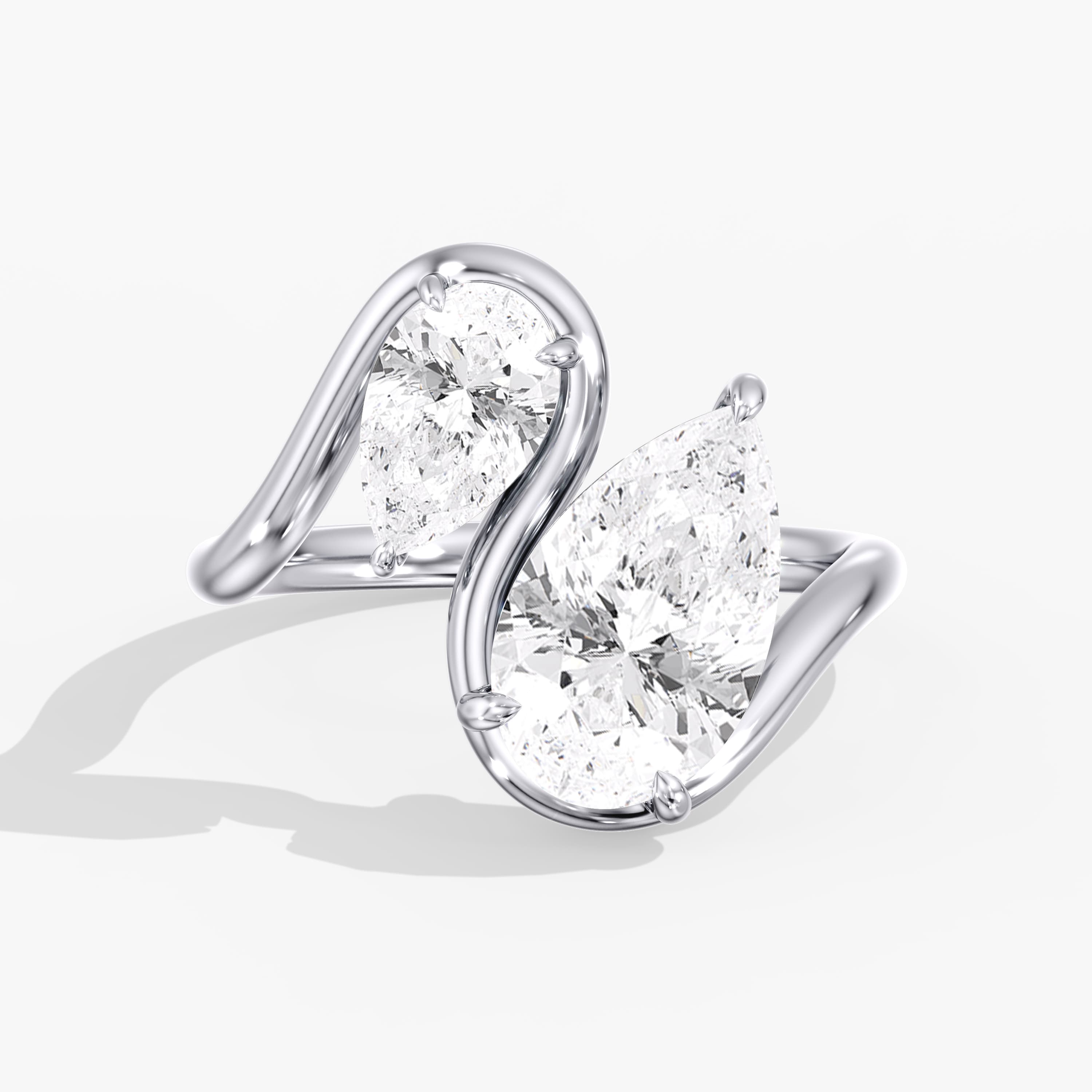 Lab Diamond Pearl Swirl Ring 4 Ctw. (4 ct. tw.) — View 1