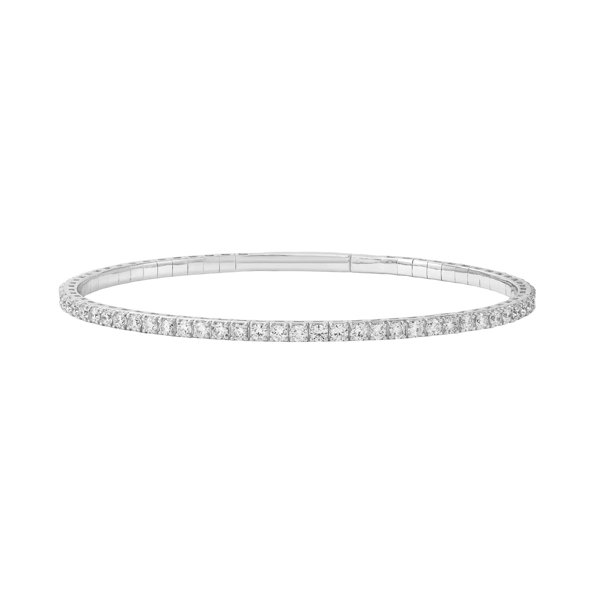 3 CTW Lab-Grown Diamond Flexible Bangle (3 ct. tw.) — View 1