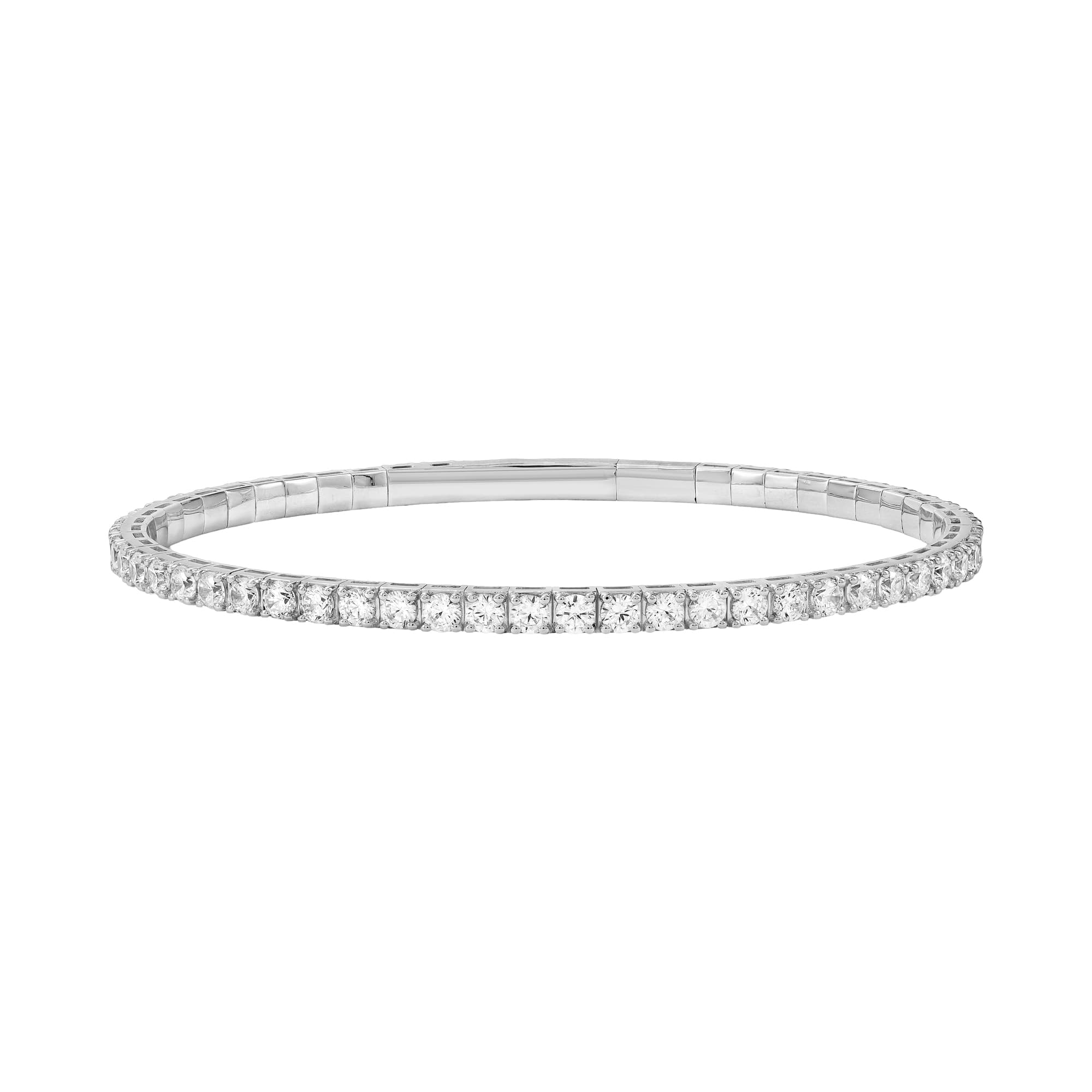 5 CTW Lab-Grown Diamond Flexible Bangle (5 ct. tw.) — View 1