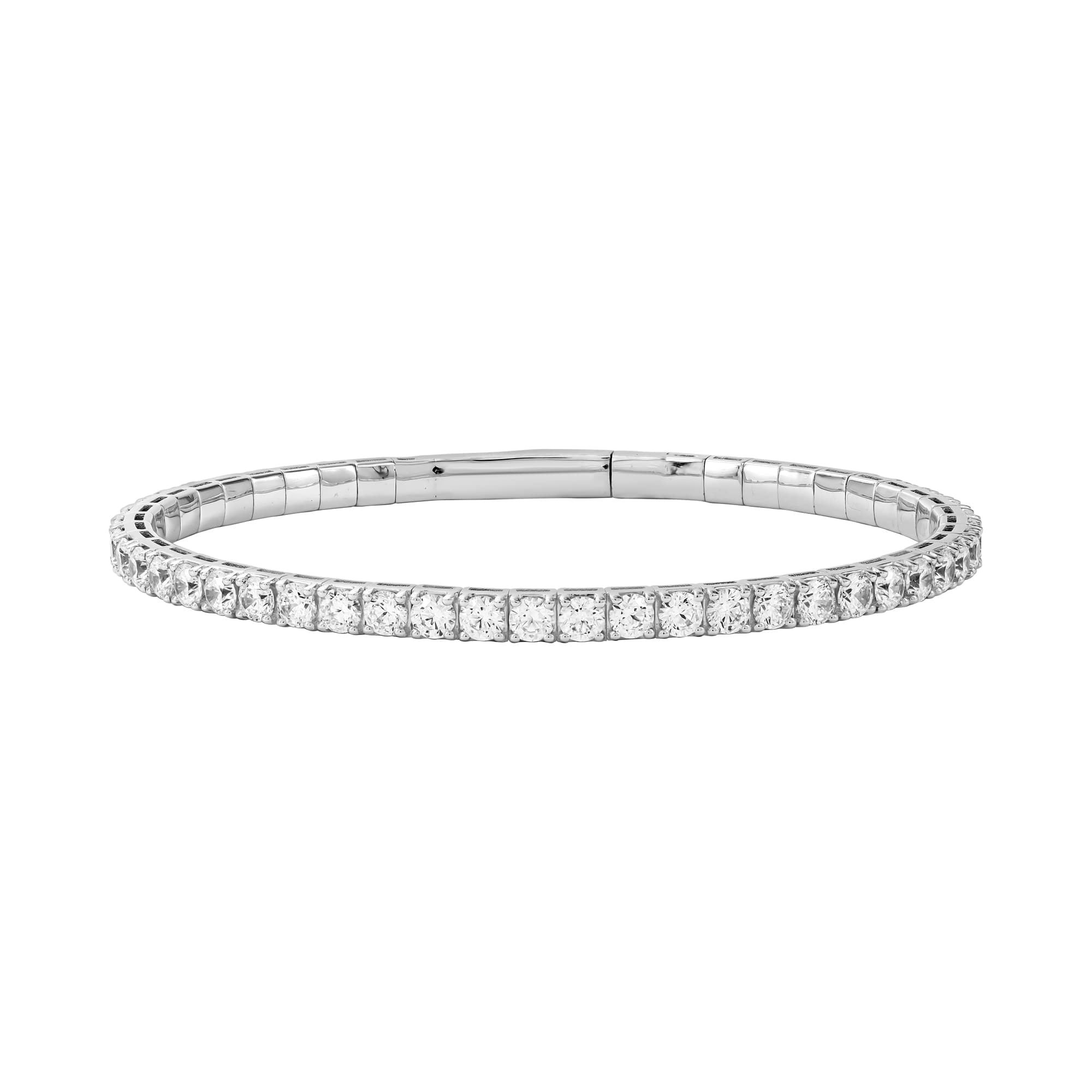 7 CTW Lab-Grown Diamond Flexible Bangle (7 ct. tw.) — View 1