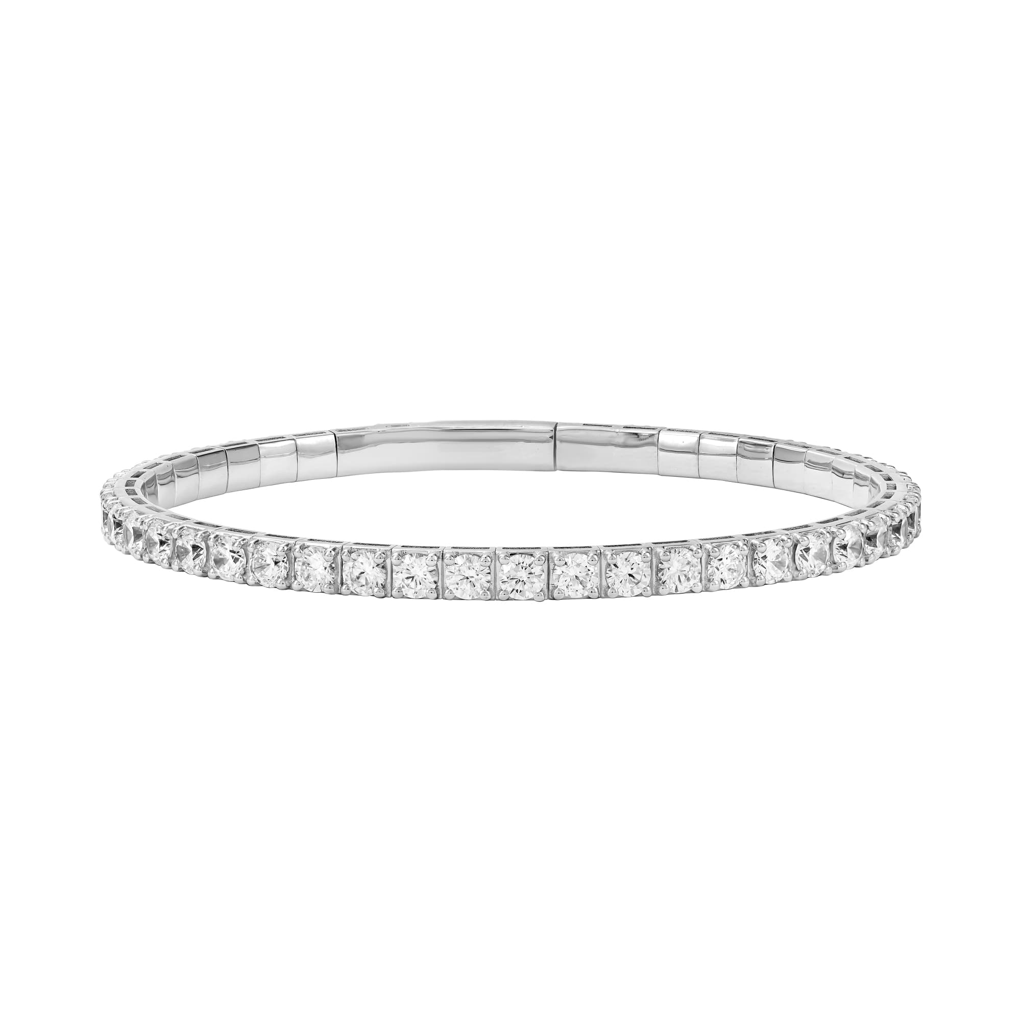 8 CTW Lab-Grown Diamond Flexible Bangle (8 ct. tw.) — View 1