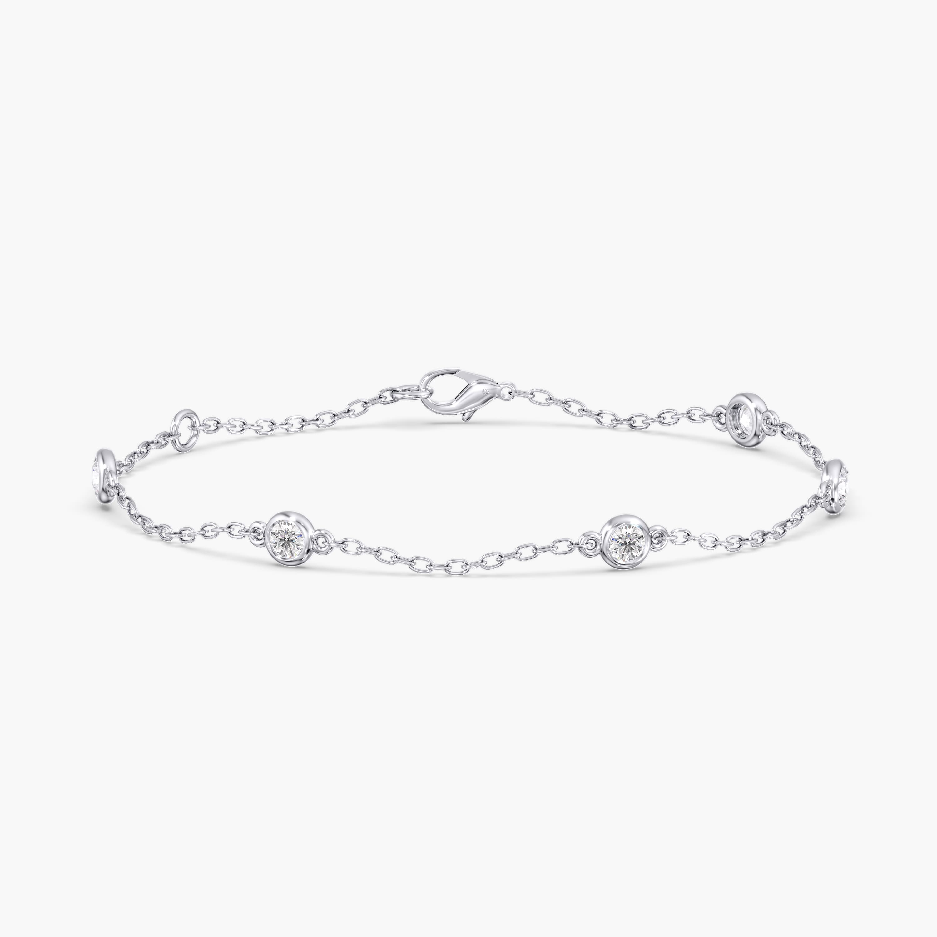 Round Lab Diamond Stationary Bracelet 1/2 Ctw. (2 ct. tw.) — View 1