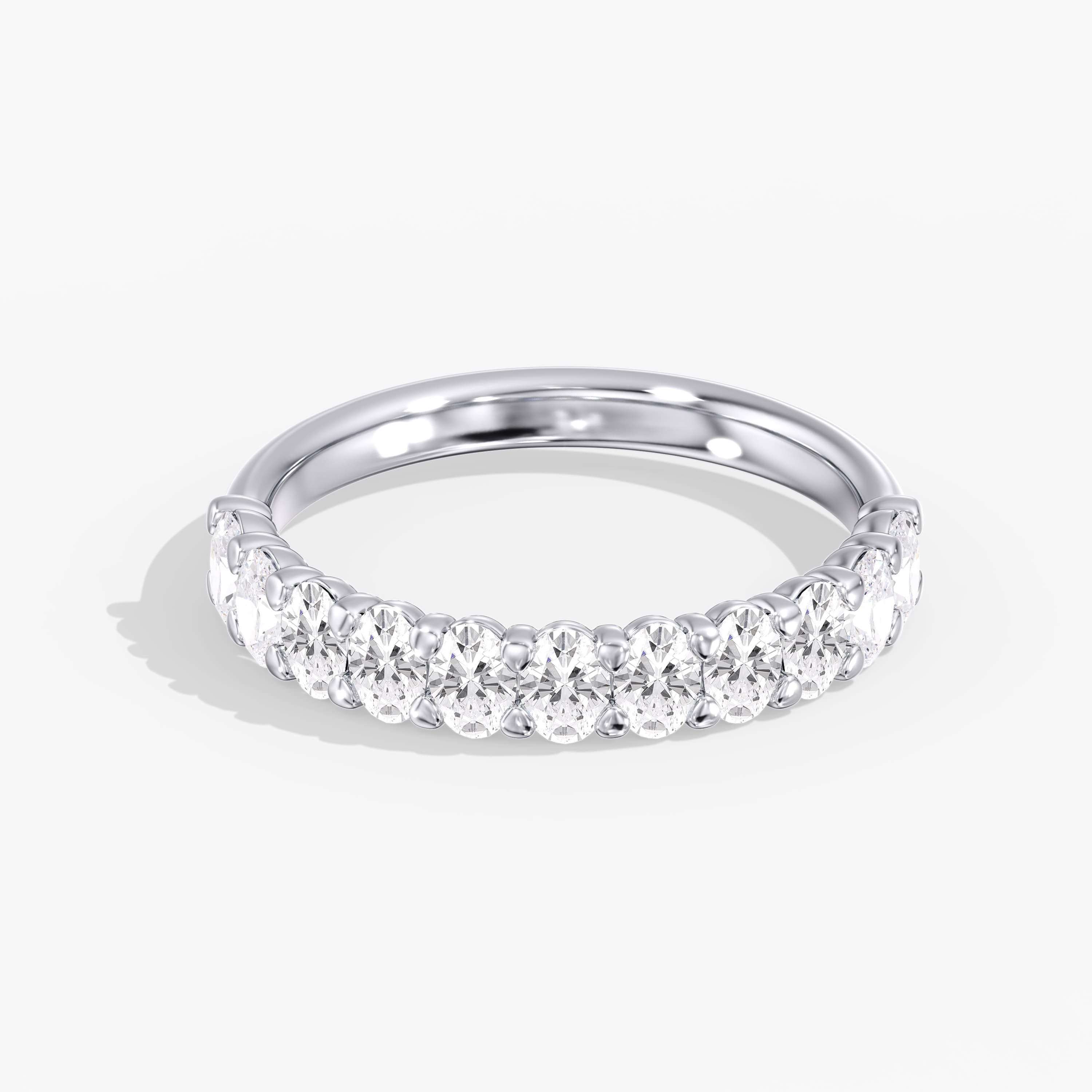 Lab Diamond Oval Band 1 Ctw. (1 ct. tw.) — View 1