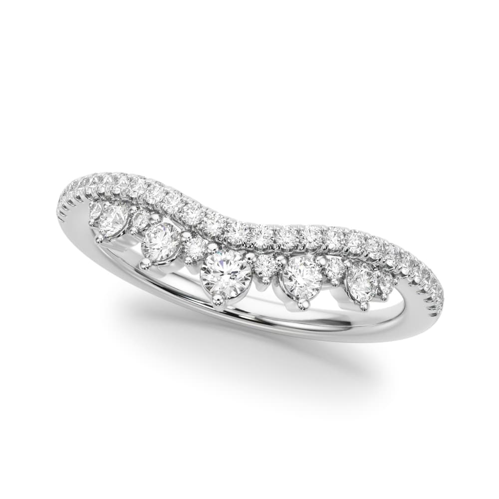 Lab-Grown Diamond Chevron Band (3/8 ct. tw.) — View 1