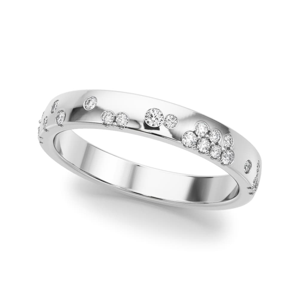 Stackable Scatter Wedding Bands (0.19 ct. tw.) — View 1