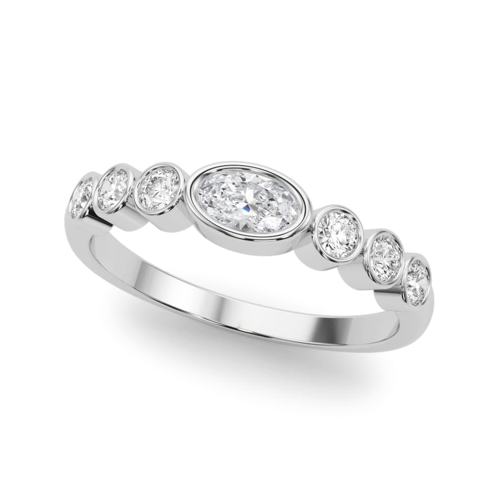 85039 Oval Color Center Ring (1/4 ct. tw.) — View 1