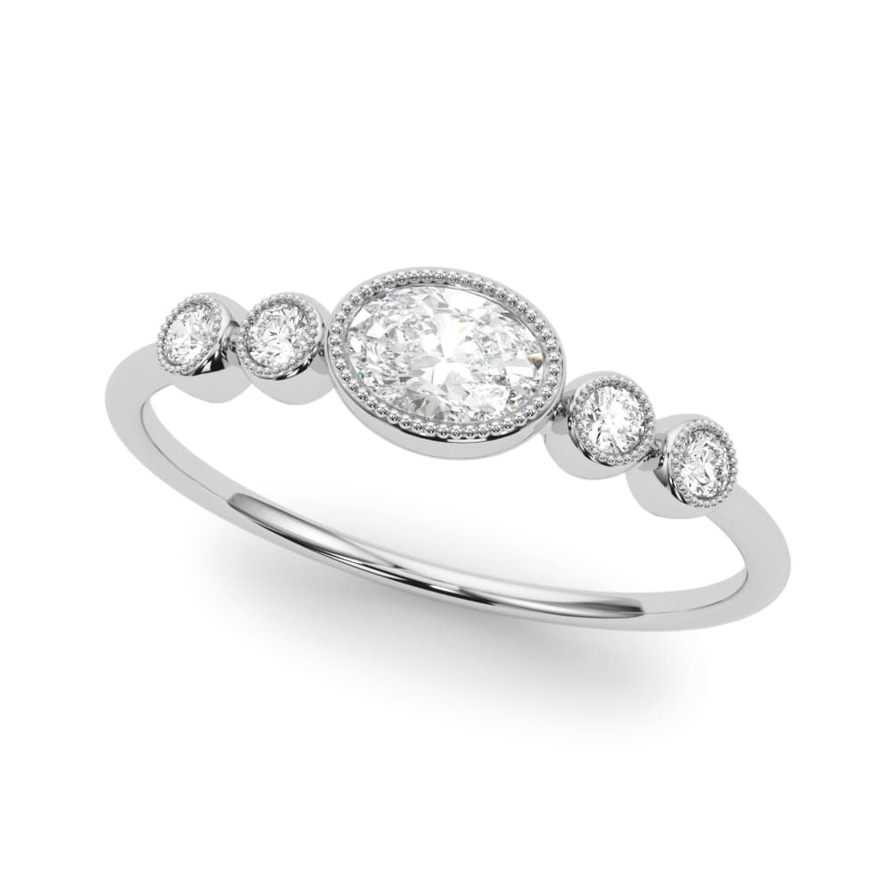 85213 5 Stone Fashion Ring Ov ctr (0.07 ct. tw.) — View 1