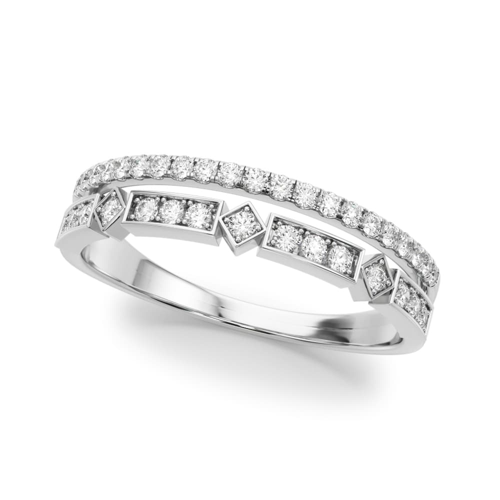 Double Row Lab-Grown Diamond Fashion Band (0.18 ct. tw.) — View 1