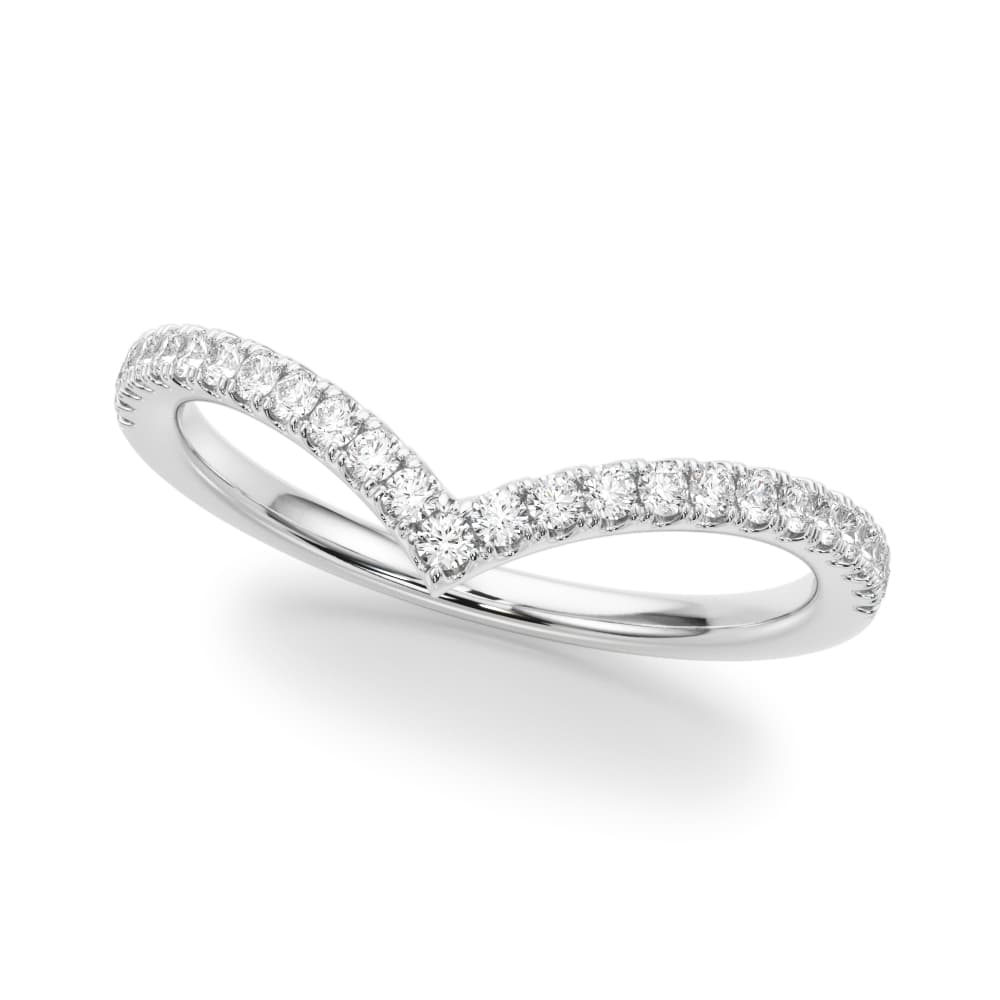 Chevron Wedding Bands (0.19 ct. tw.) — View 1