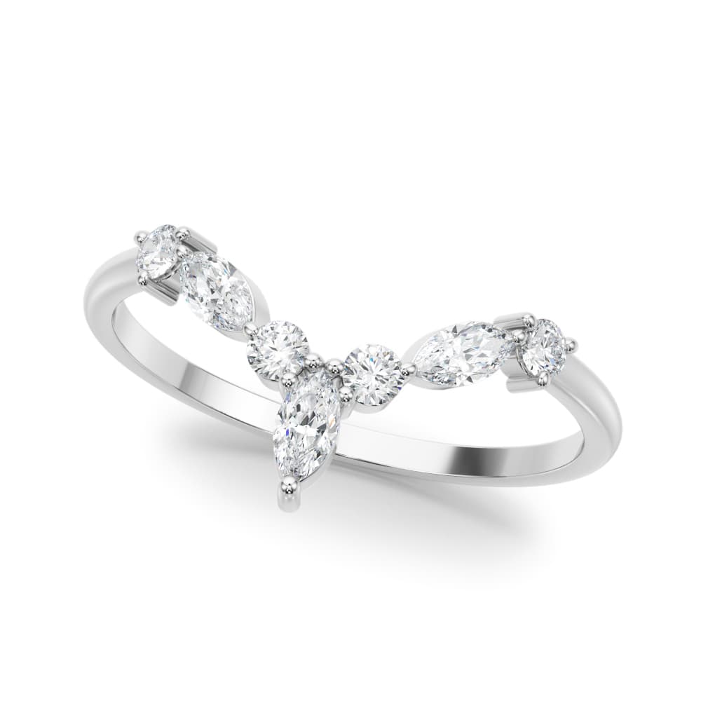 85221 MARQUISE &amp; ROUND BAND (1/3 ct. tw.) — View 1