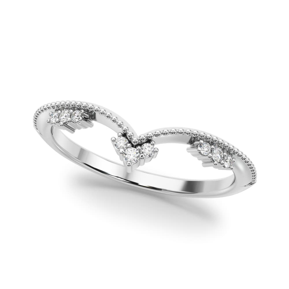 85199 Chevron Diamond Band (0.07 ct. tw.) — View 1