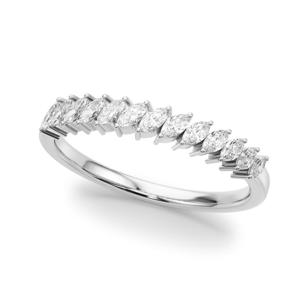Marquise Shape Wedding Bands (3/8 ct. tw.) — View 1