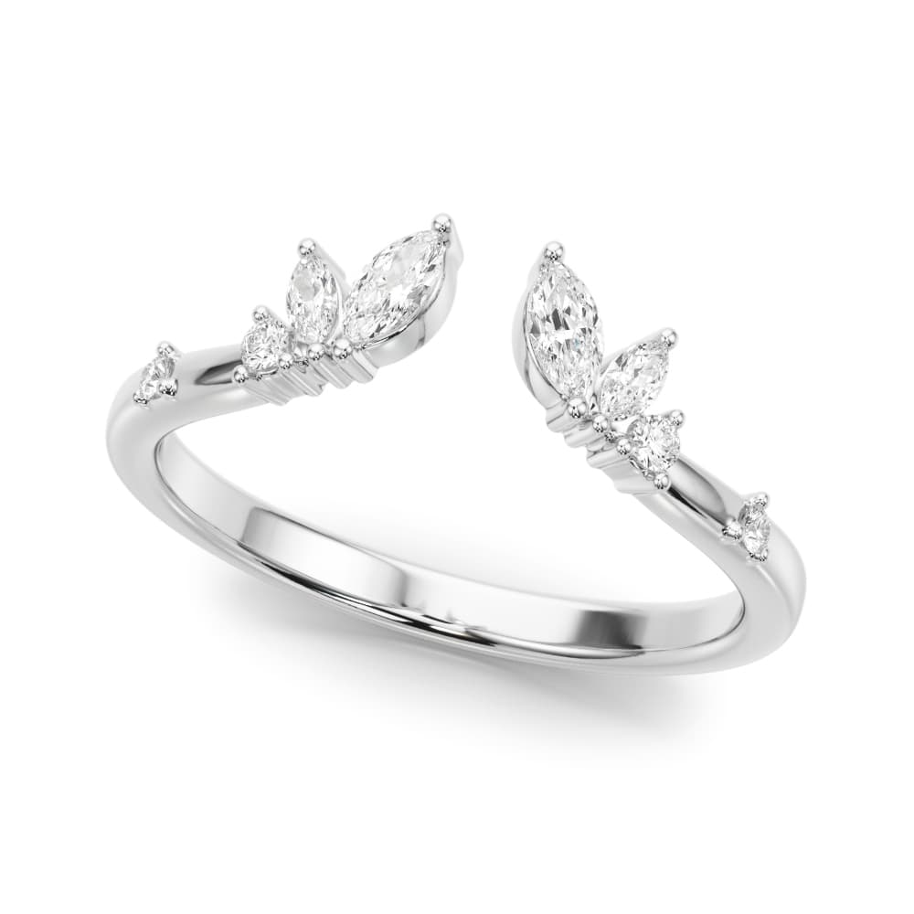 Marquise &amp; Round Lab-Grown Diamond Ring (1/4 ct. tw.) — View 1