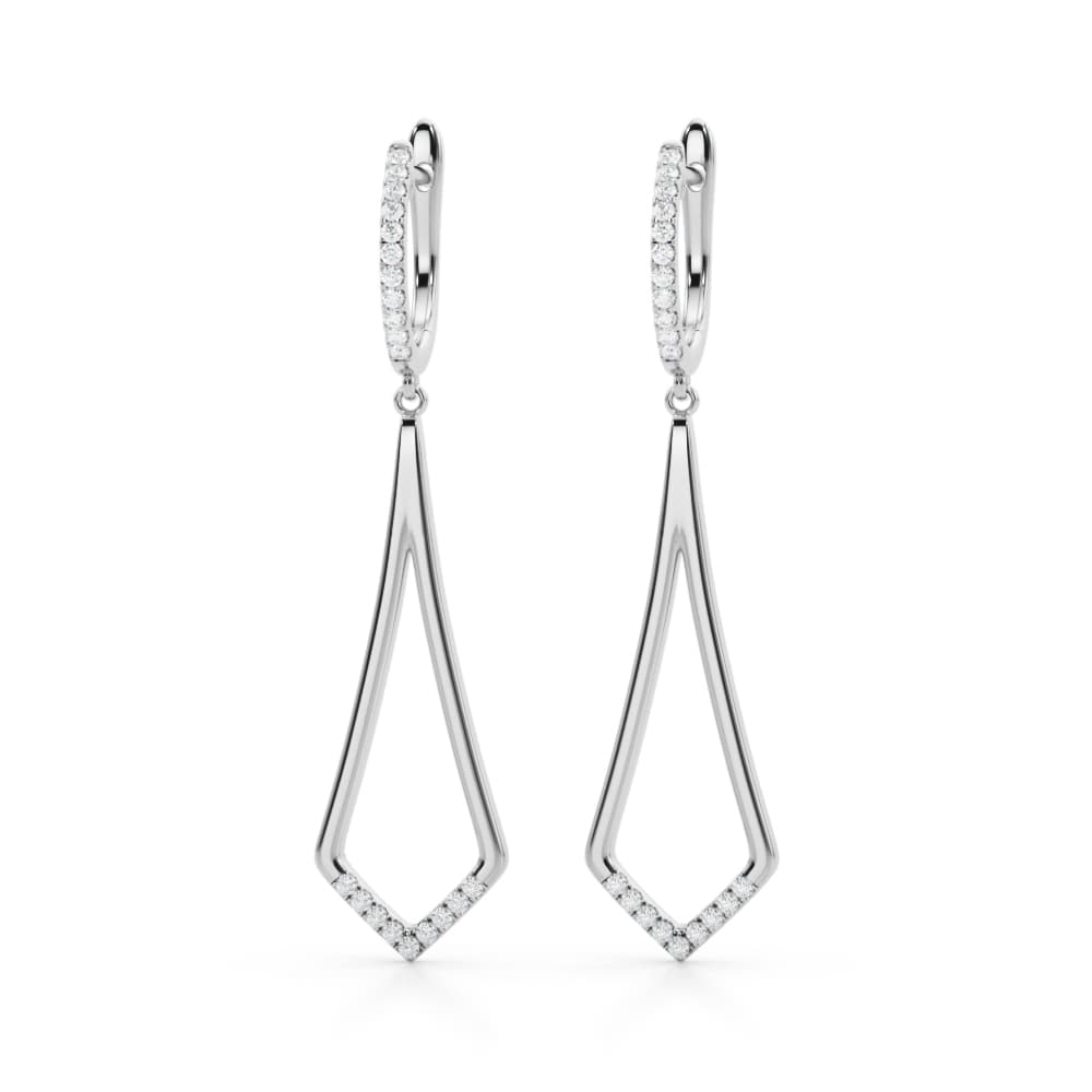 Lab-Grown Diamond Accented Drop Fashion Earrings (0.21 ct. tw.) — View 1