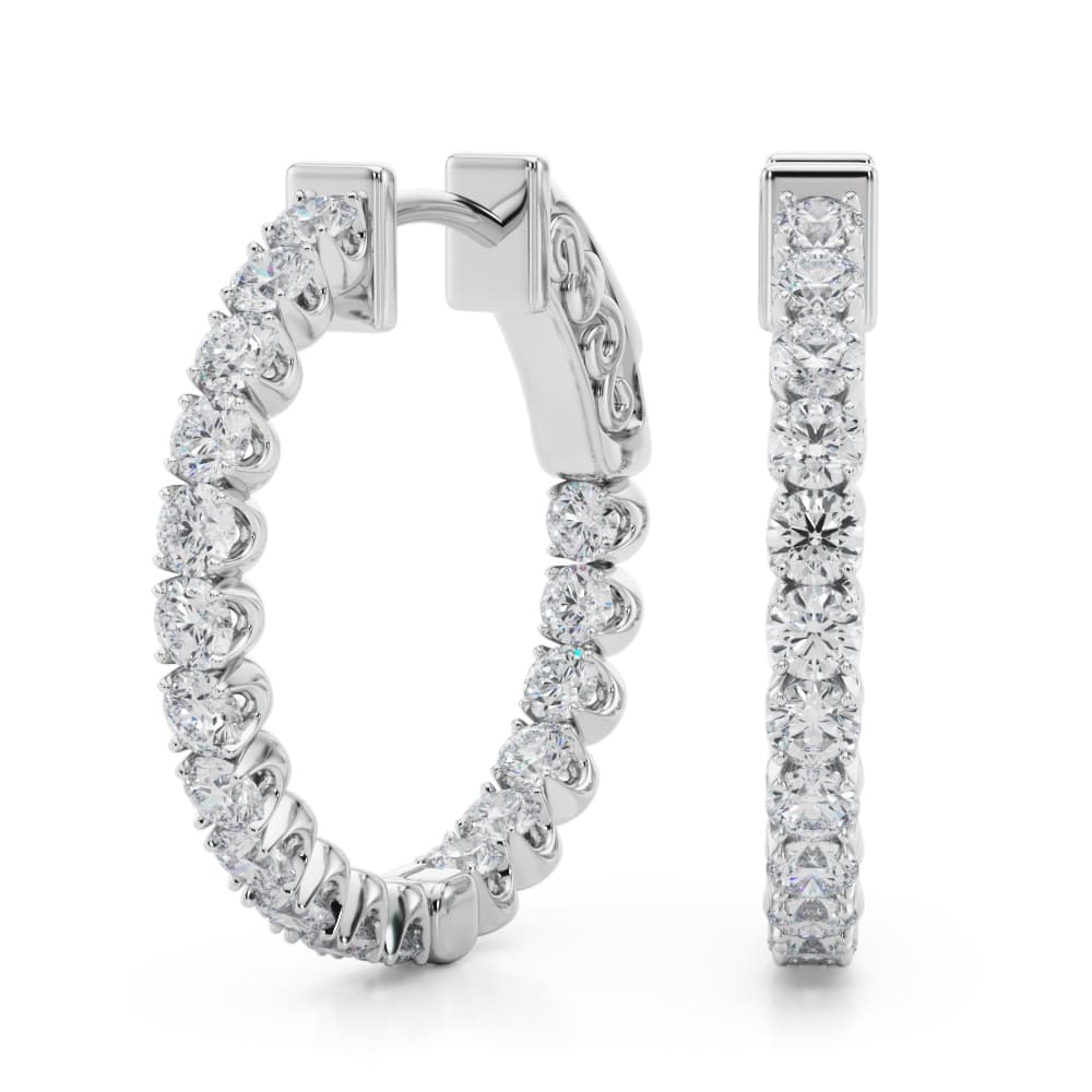 Classic Inside Out U-Prong Hoop Earrings (1.02 ct. tw.) — View 1